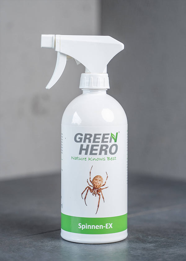 GreenHero® Spinnen-Ex Spray für Balkon, Terrasse und auf dem Boot